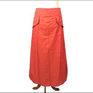 90’s Rave Futuristic Nylon  Maxi Skirt